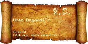 Uher Dagomér névjegykártya